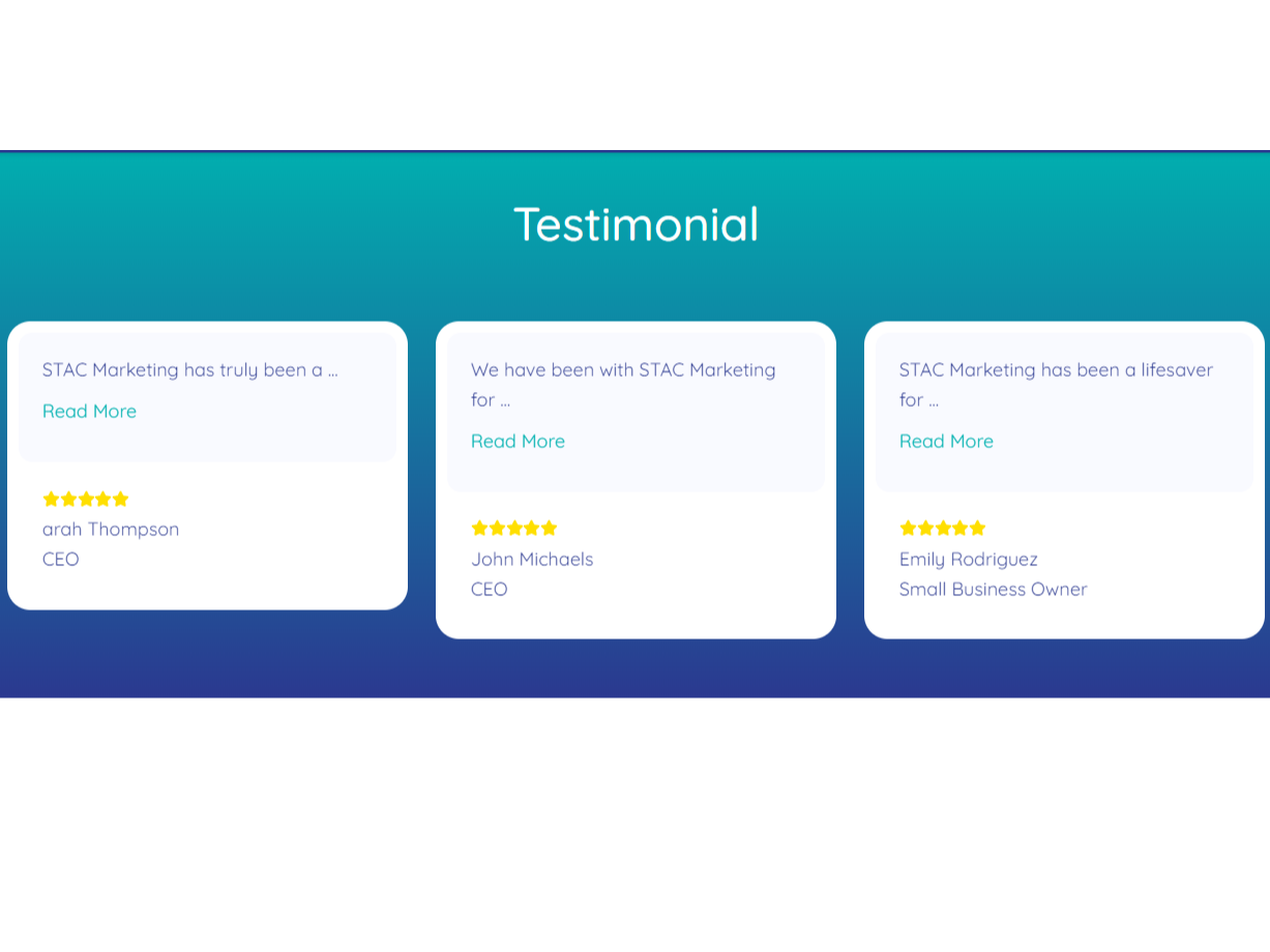 Testimonial with Popup Function